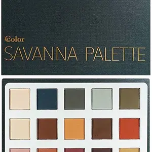 Color Savannah Palette. 15 Chic Super-Pigmented Shades - Create head-turning eyeshadow looks with our Ccolor Savanna makeup palette. Featuring a pleasing mix of rich, striking colors, the 15 shades in this palette have strong pigments for creating a drama