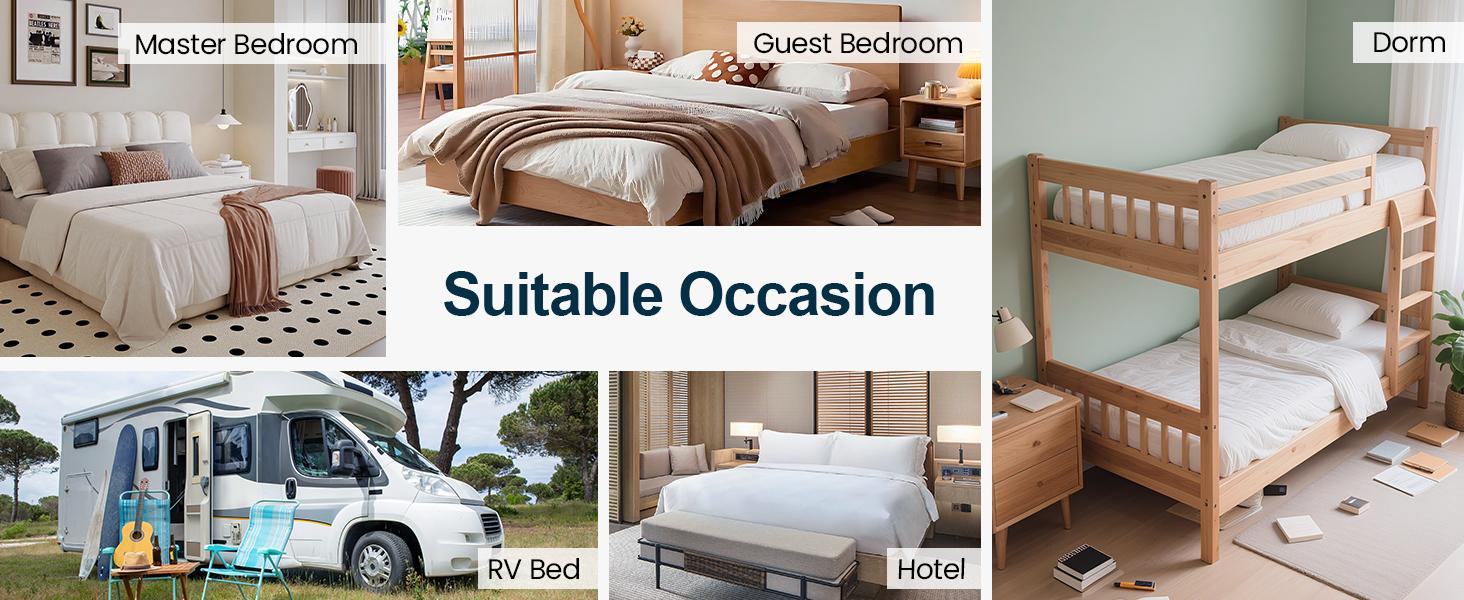 EASELAND Mattress Topper-Cooling Mattress Pad Pillow Top Mattress Cover Quilted Fitted Mattress Protector Cotton Top Stretches up 8-21" Deep Pocket, Machine Washable and Comfortable