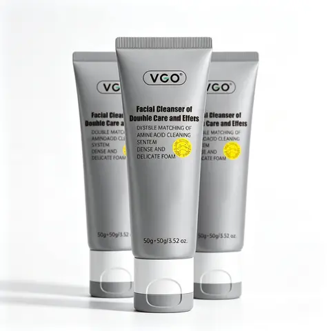 【Buy 2 Facial Cleansers, Get 1 Free】VGO Facial Cleanser - Double Care and Effects, Oil Control, Gentle Cleansing with No Skin Damage, Ideal for Night Skincare ， Daily Face Wash hydrating clean serturmeric facial cleanser Coconut essential forhealthy skin,