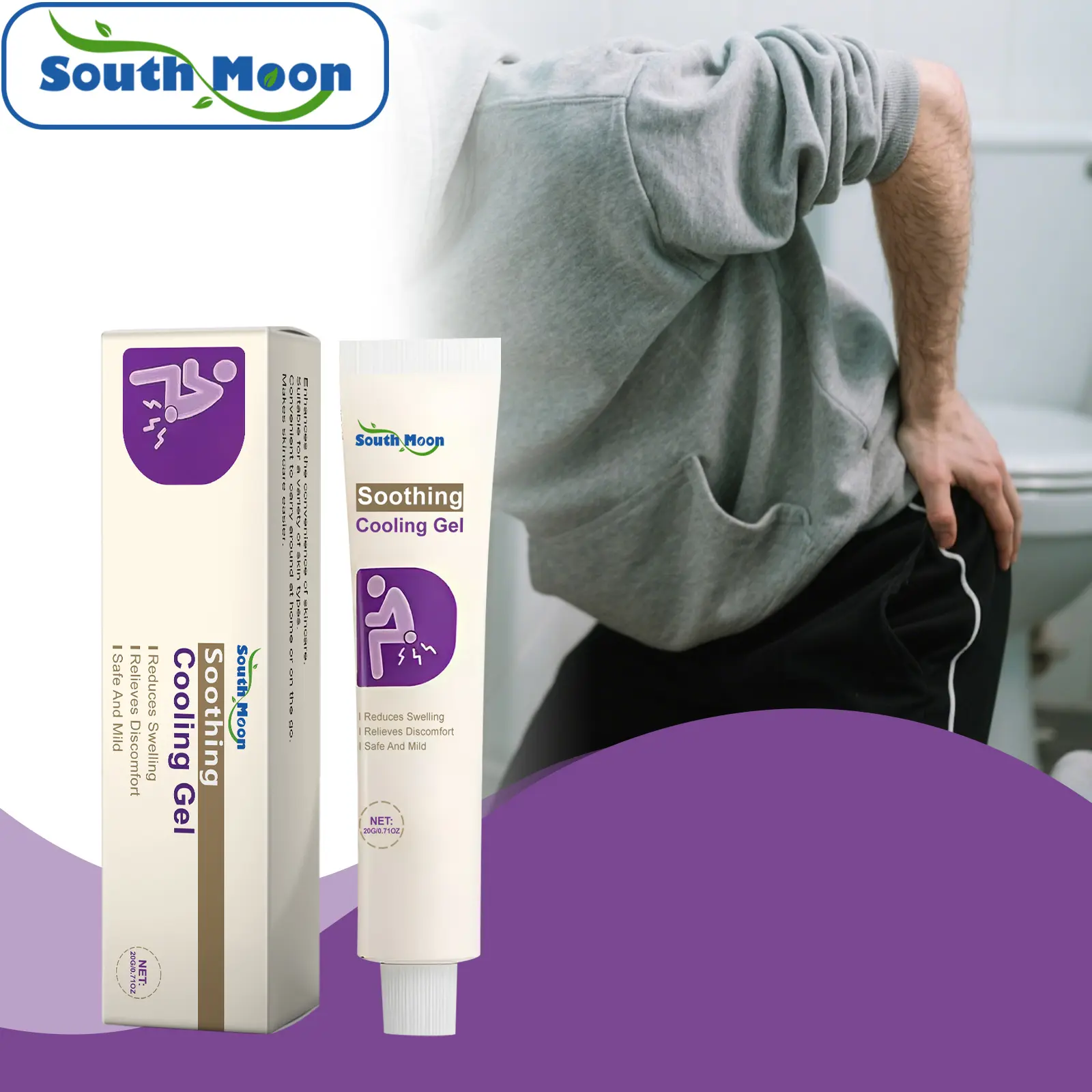 south moonnatural herbal ointment 2 Hemorrhoid Gel Carthamus Seed Scutellaria Baicalensis Extract Carboxymethylcellulose Purple Daisy Apply to the Skin Used for Eliminating Hemorrhoids#DealsForYouDays#summerwins daily maintenance sohochic