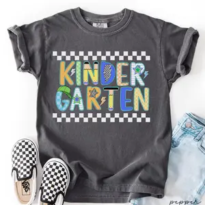 Comfort Colors kindergarten boys shirt,Kids first day of school shirt,boys first day of school shirt,kindergarten boys  shirt Unisex