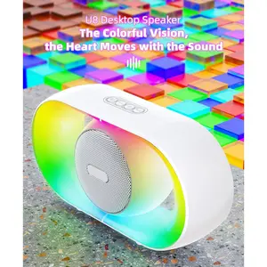 Night Lights Bluetooth Speaker with HD Sound, USB Rechargeable Up to 4-10H Playtime, Portable Wireless Colorful for Outdoor/Indoor/Party/BBQ/Shower