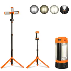 CuLiDing Rechargeable 10000mAh Camping Light with Stand, 73" Tall Portable Cordless,Multiple adjustable lumens, 3000/4000/6000K Dimmable with Detachable Tripod