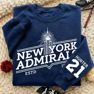 Scott Hunter #21 – New York Admirals Embroidered Shirt, Hudson Williams Connor Storrie Shirt, Ilya Rozanov Shane Hollander Shirt
