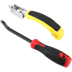 2 Pack Heavy Duty Staple Remover Tool, Upholstery Stapler Puller Lifter for Carpet, Wood, Hardwood Floors, Construction, Furniture