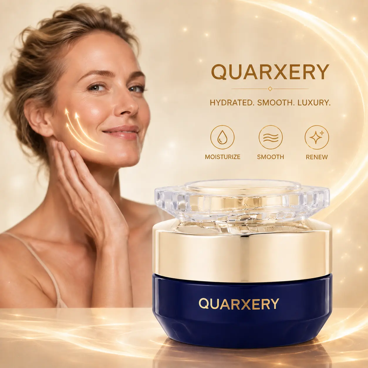[A]Peptide Face Cream, Deep Hydrating Moisturizer for Healthy Looking Skin, Daily Beauty Skincare Essential