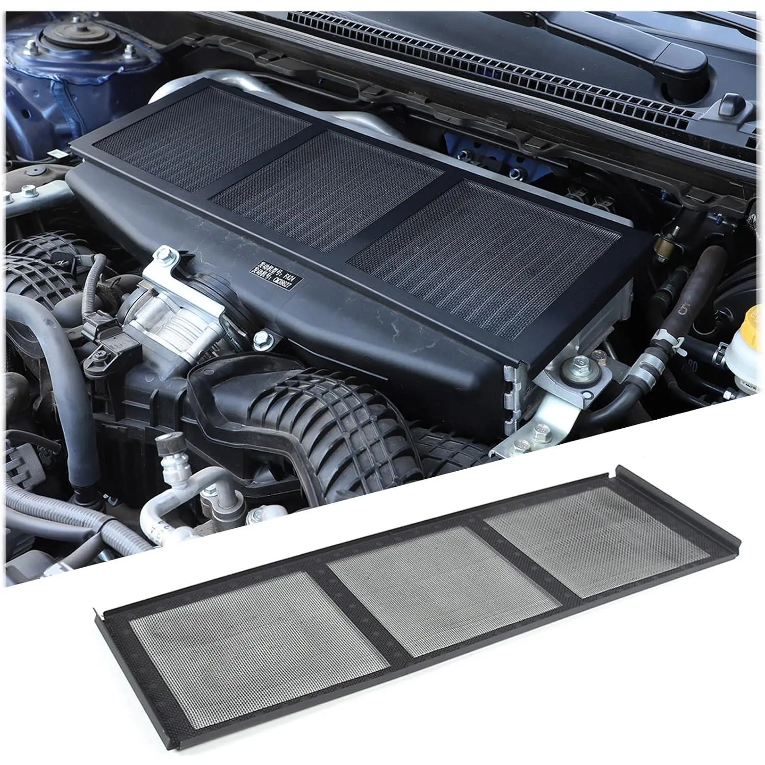 High Quality Carbon Steel Car Radiator Grill Mesh Cover - Custom Fit, Easy Install Debris Shield for Subaru WRX 2022-2025, Avoids Scratches, Protects the Radiator