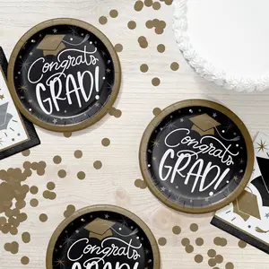 Glowing Grad - You Did It! - Dessert Plates | 8 Count