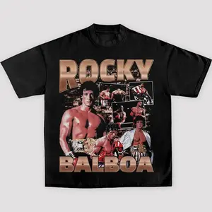 ROCKY BALBOA TEE, Boxing T-shirt, Boxer Tee, Fashion Cotton, Full Colors, Full Sizes, For Men, For Women
