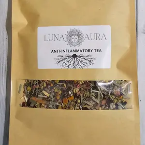Anti-Inflammatory Tea with Turmeric,Cinnamon,Lemongrass,Hibiscus,Rose Petals,Chamomile,Cloves,Licorice Root,Black Pepper for Inflammation