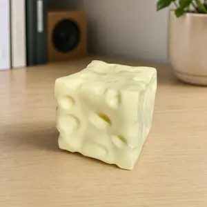 In-stock cross-border bestseller: Vaseline Cheese Squishy Toy, stress-relief moldable simulated food squeeze toy