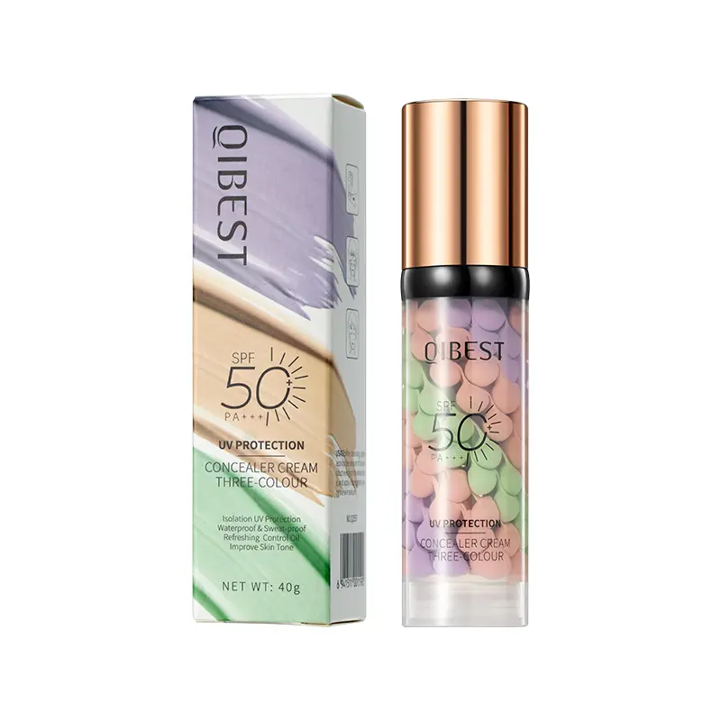 3 in 1 Color Correcting Serum and Sunscreen Broad Spectrum SPF 50 Pa+++, UV, Moisturizing Formula for Radiant Skin, Oil Control Hydrating and Even Skin Tone, Facial, Hydrate, Sun Protectant