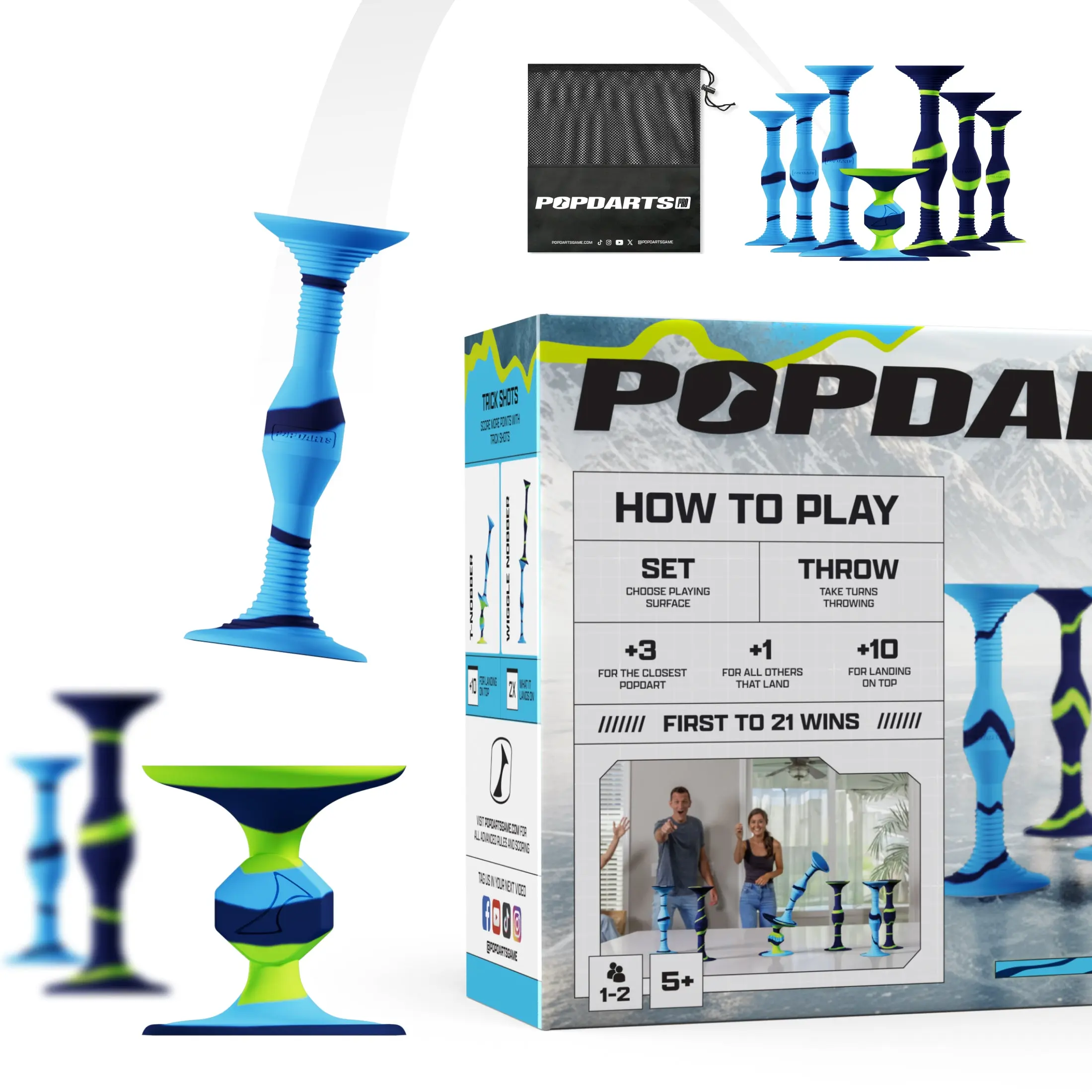 Popdarts Pro Pack – Choose your colors! Addictive Fun for All Ages, Perfect Game Nights, Competitive Play, & Epic Trickshots Indoors or Outdoors! Popdarts Pro Pack – Choose your colors! Addictive Fun for All Ages, Perfect Game Nights, Competitive Play, & Epic Trickshots Indoors or Outdoors!