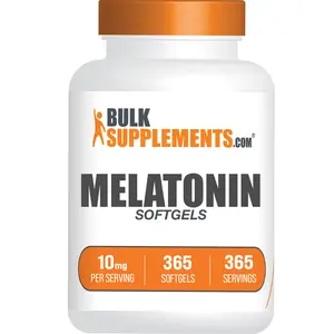 BulkSupplements - Melatonin Softgels - Sleep Support - Immune - 365 Softgels - 10mg per Serving