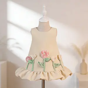 3116 Floral Ball Gown Girls Birthday Party First Birthday Evening Host Piano Birthday Party Performance Dress