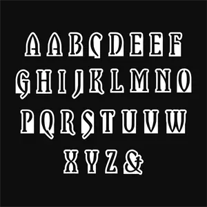 Vintage Alphabet Letter Stencils