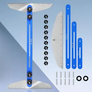 Stair Tread Template Measuring Ruler Tool, Solid Stair Tread Gauge, Shelf Layout Tool & Stair Tread Template Tool Jig, Stair Tread Measuring Tool