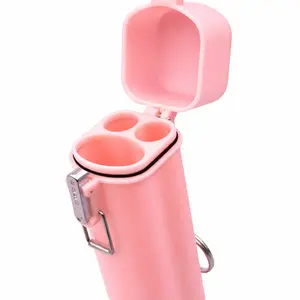 Keychain Cigarette Case with Lighter Holder Metal Lock Travel Lanyard Hiking Essentials