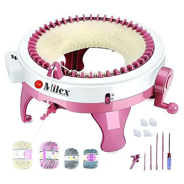 Milex 48-Needle Knitting Machine with Accessory Kit