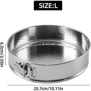 10 Inch Non-stick Springform Pan with Removable Bottom for Cheesecake
