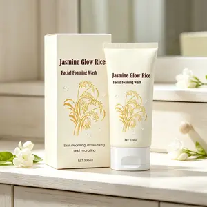 Jasmine Glow Rice Foaming Face Wash 100ml – Brightening & Deep Hydrating Cleanser, Gentle for All Skin Types