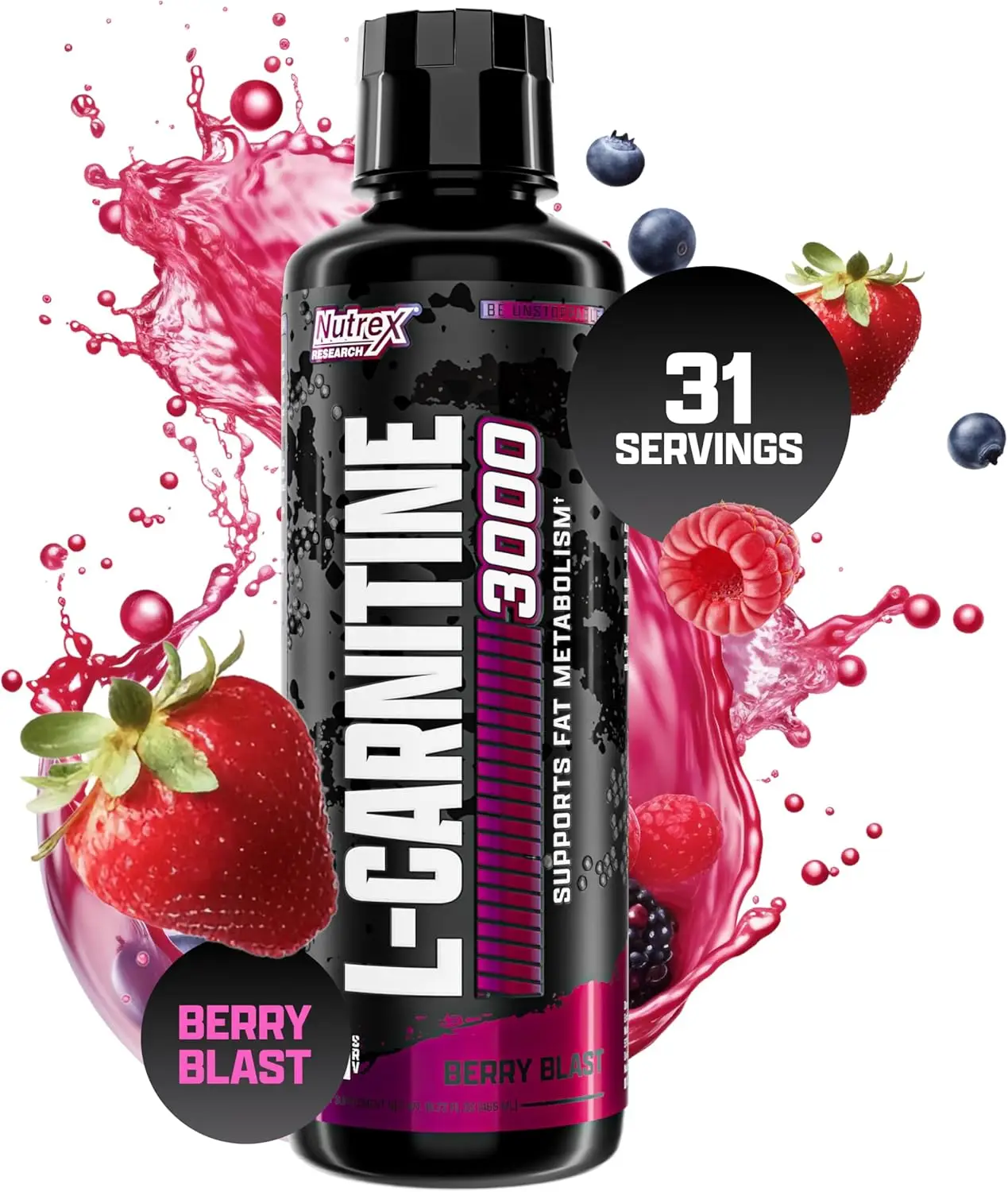 Nutrex Research Liquid Carnitine 3000 | Premium Liquid Carnitine, Stimulant Free...