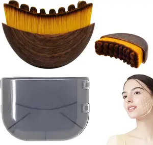 Face Lymphatic Contour Brush for Jawline &Chin Sculpting Dry Brushing Massager forLymphatic Drainage & Facial Fatigue ReliefErgonomically Designed to Fit The Skin Precisely 1PCS Beauty Roller Daily