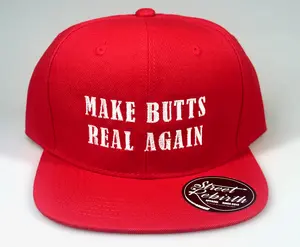 Make Butts Real Again Hat - Funny Meme Cap, Retro Dad Hat, Trendy Snapback, Sarcastic Statement Hat, Gag Gift, Streetwear Fashion, BBL Gone Wrong