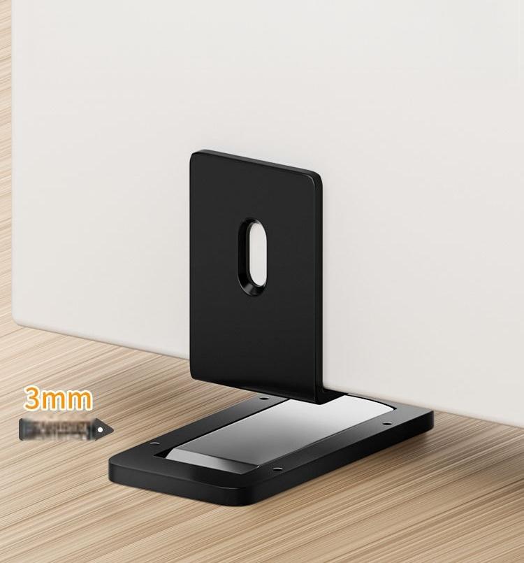 Includes shipping cost. Ultra-thin invisible magnetic bathroom door holder, no drilling required, new model, anti-collision, ultra-narrow frame, aluminum alloy, strong magnet for glass doors.