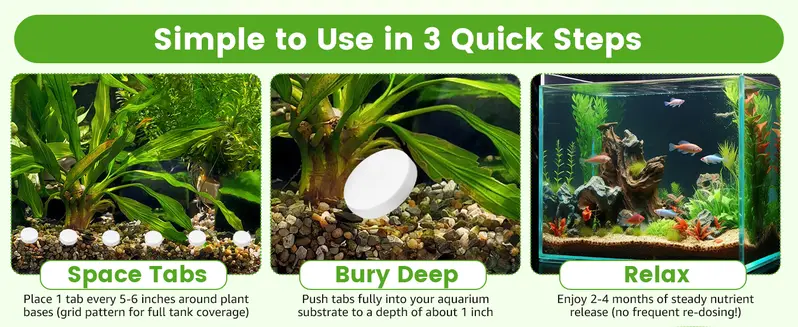 Root Tabs Freshwater Aquarium Plant Fertilizer, Slow-Release 100 Tabs 1g/Tab, Safe for Fish and Shrimp, for Planted Aquarium Substrate