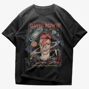 Comfort Colors David Bowie T-Shirt, Vintage 90s Rock Graphic Tee, Music Lover Shirt, Unisex Fit Design, Gift for Women and Men