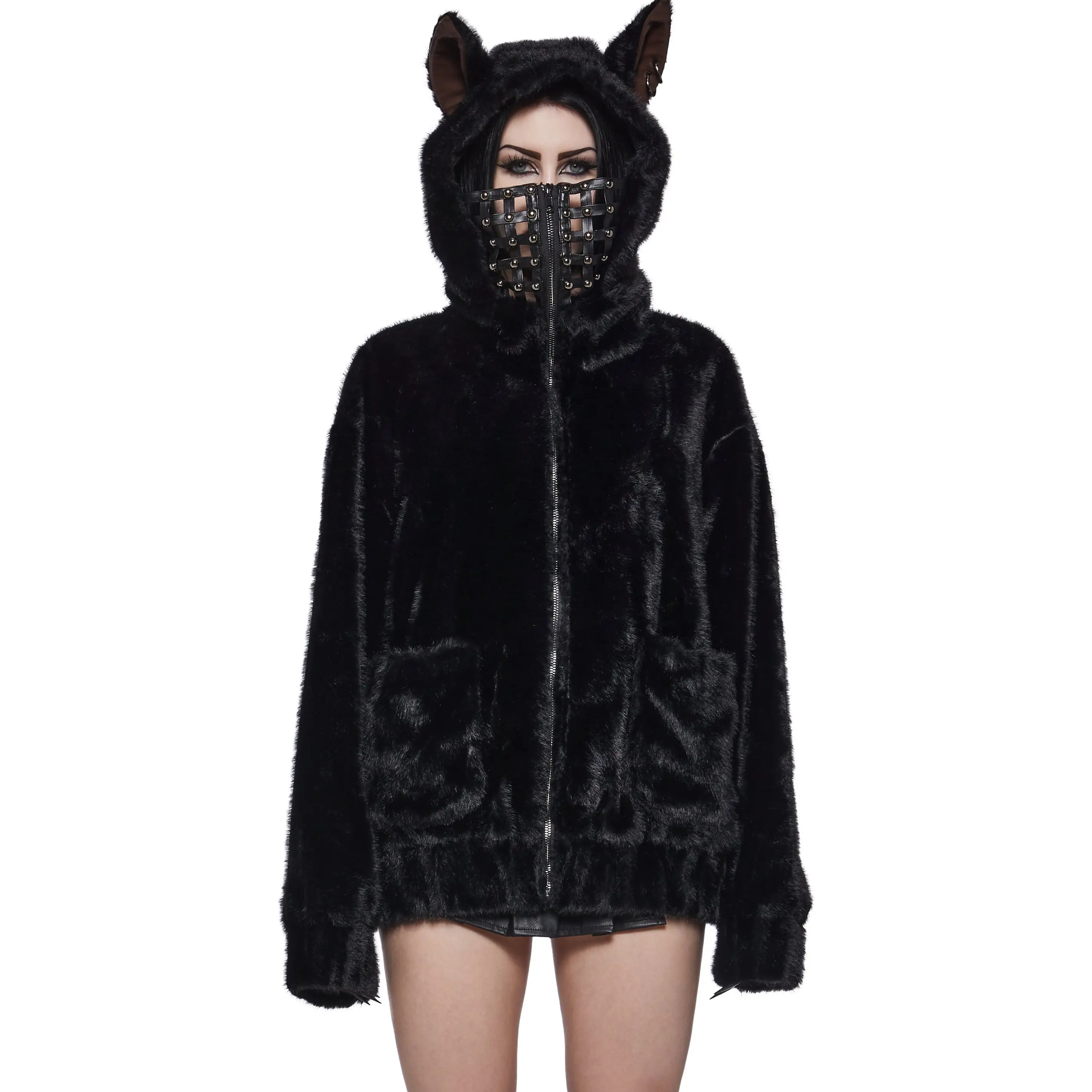 Hell Hound Fur Oversized Hoodie
