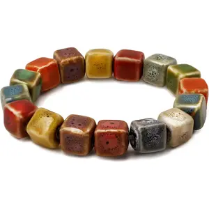 Bohemian Colorful Cubic Beads Bracelet, Native American Jewelry, Gift for Women
