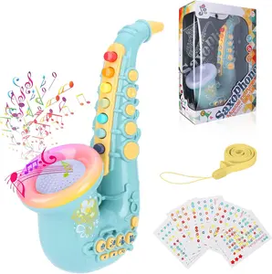Toy Saxophone for Toddler with Light & Sound Toddler Musical Instruments Toy, Early Educational Toy for Children  Girls Boys Ages 2-5  Holiday, Birthday, Christmas Gifts
