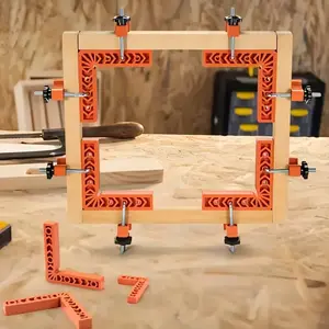 7-Piece Precision Right Angle Clamp Set, Durable Abs Structure, Ideal for Home Woodworking, Picture Frames, Boxes & Drawers