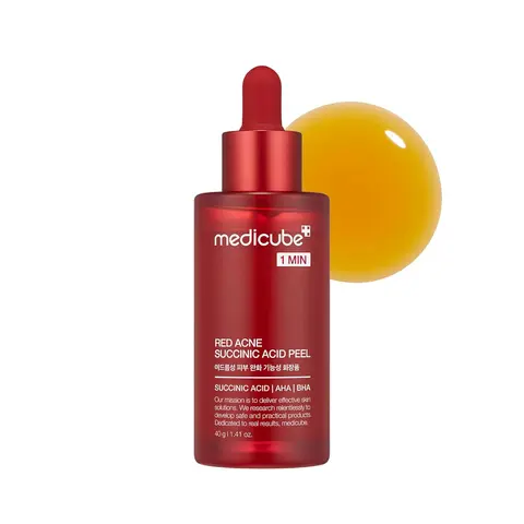 [Official Medicube Partner] Red Acne Succinic Acid Peel 40g - Wash-off Resurfacing Serum, breakout-prone skin, uneven skin texture