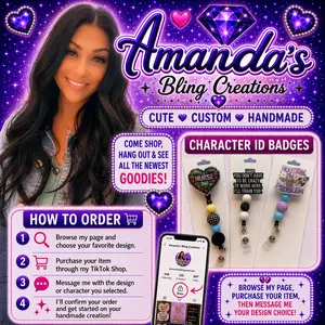 Custom ID Badges - Amanda's Bling Creations