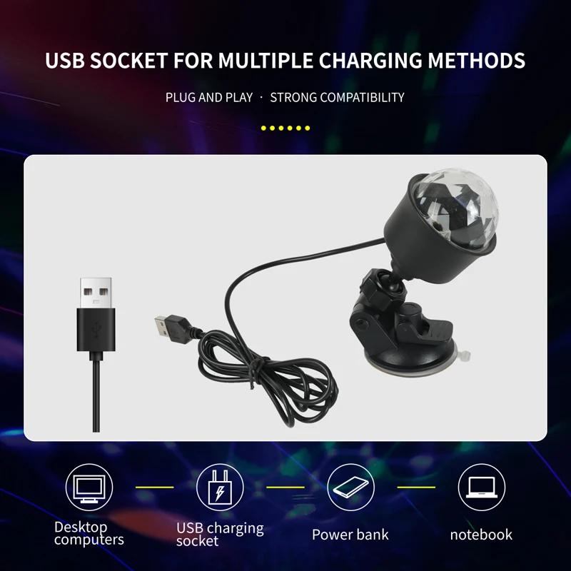 7 Colors Strobe Light Sound Activated Stage with Remote Control Disco Ball Lamps for Home Room Parties Kids Birthday Wedding Bar