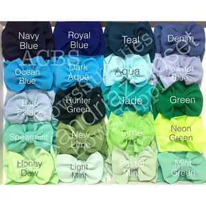 ACBowsSupplies Headband Bullet/Liverpool Fabric Handmade in USA, 25 Green and Blue Colors