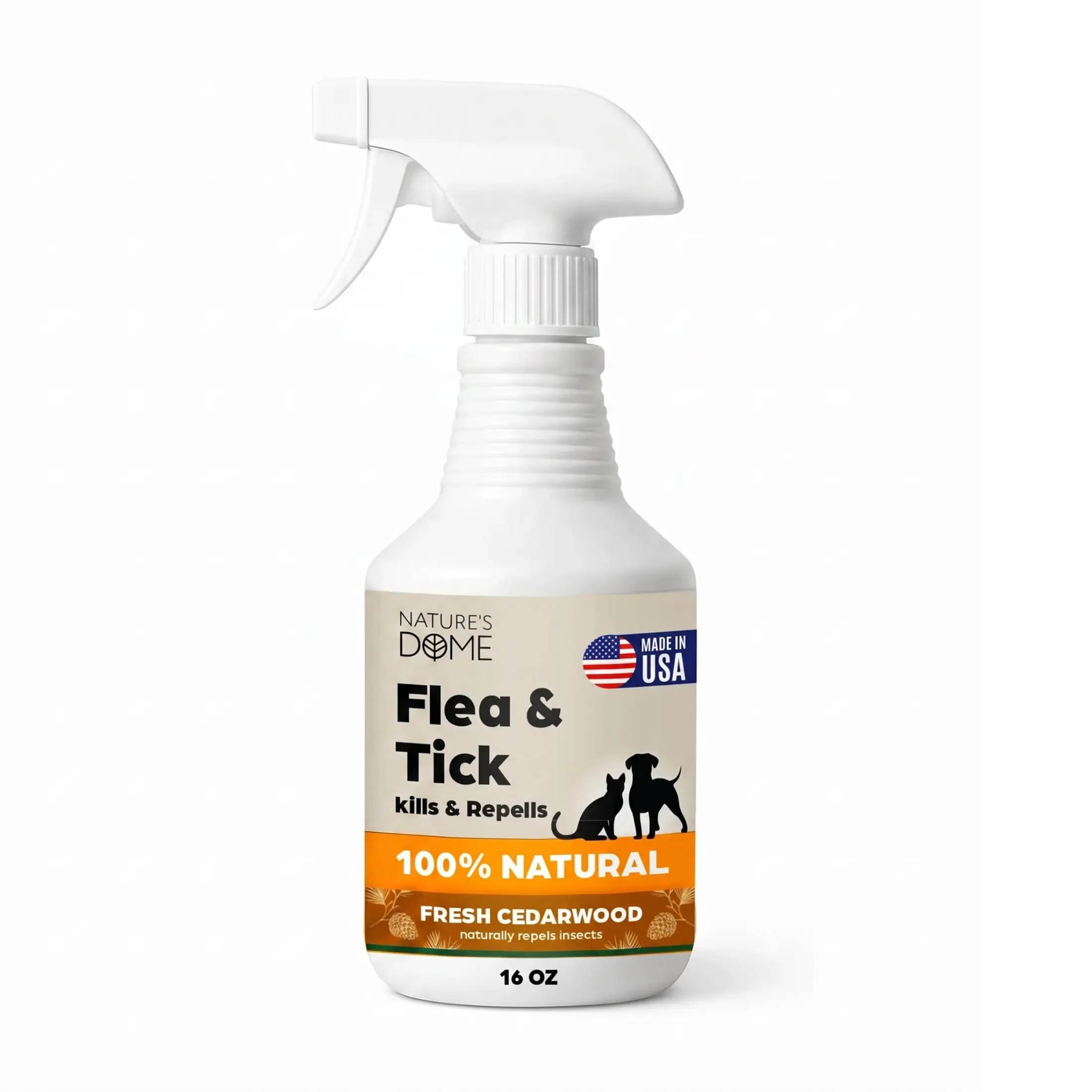 Nature’s Dome Flea & Tick Spray Cedarwood – 16 oz