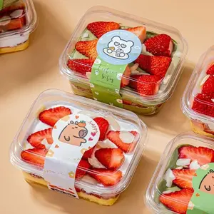 Anti-Fog Transparent Takeaway Boxes - Perfect for Strawberry Cream Cakes, Desserts, Fruits, Picnics & Baking