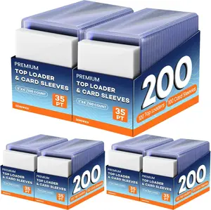 3" × 4" Toploader & Penny Sleeve Set (600 Pieces) | 300 Rigid Card Protectors + 300 Soft Sleeves for Trading & Sports Cards