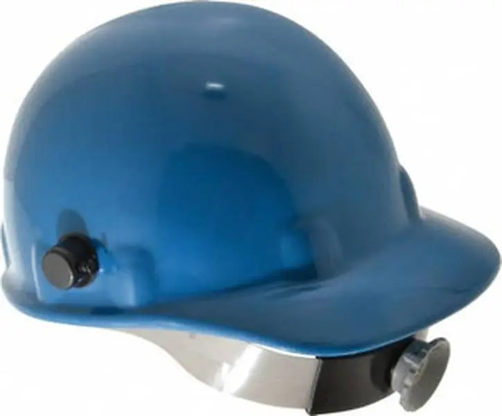 Honeywell Fibre-Metal Hard Hat - ANSI Type I Class G, Non-Round Solid, 8-Point Ratchet, Plastic, Blue, 6-1/2 to 8 Size, E2QRW71A000 | Safety Device Hardhats for Construction, Work Heavy Duty Helmets