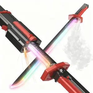 Interstellar Spark Battle Saber - LED Light Up Sword with Mist & Spark Effects, Rechargeable Toy for Kids & Adults Gradient Lightsabers Polycarbonate Lightsaber Graduation Season Gifts party