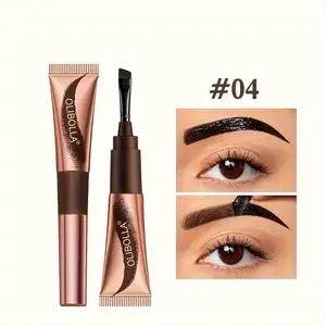 Four-color eyebrow dye glue, Eyebrow Tint - waterproof and long-lasting, easy to remove, creating a naturally dyed eyebrow shape. Comes with a brush, suitable for all skin types.