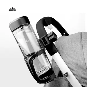 PineRise Universal Cup Holder for Baby Stroller Bottle Rack Adjustable Water Bottle Mount Stand for Bicycle Motorcycle Stroller Kid Walking Cart Multifunctional Baby Milk Cup Holder Outdoor Riding Accessory