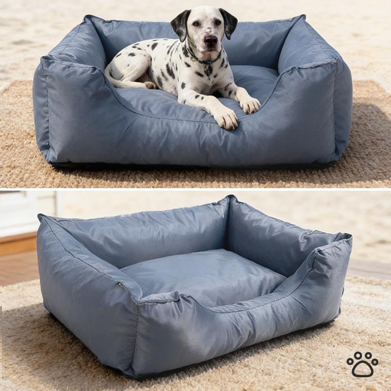 Waterproof Oxford Fabric Dog Bed, Bite-Resistant, Scratch-Resistant, Fur-Repellent, All-Season, Washable Removable Cover, Comfortable for Medium-Large Dogs, Essential Pet Care Supply