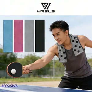 3pcs/5pcs Cooling Sweat-Wicking Quick-Dry Sports Towel, Soft Skin-Friendly Breathable Comfort, Gym Running Basketball Sports Towel