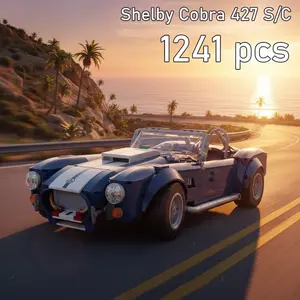 1241pcs Shelby Cobra Car Building Blocks Toy Compatible with 10357, High-Quality Plastic Construction Set for Kids & Collectors