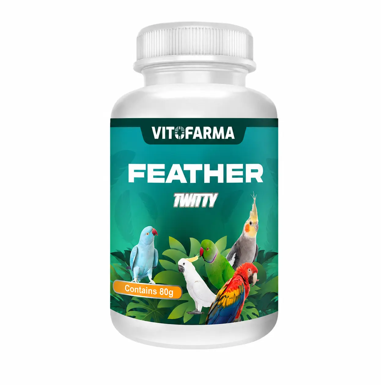 Vitofarma Twitty Feather |  Growth Supplement for Birds | 80 g